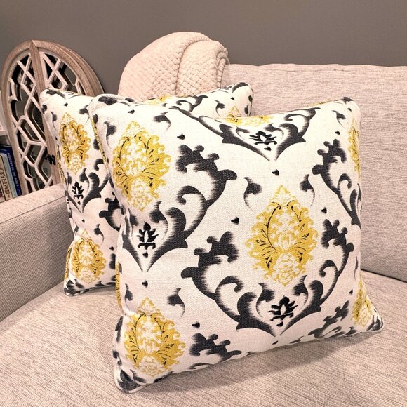 Floral Medallion Accent Pillows - Picture 1 of 4